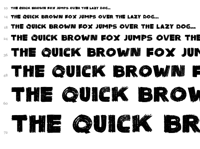 Sinister Black font waterfall